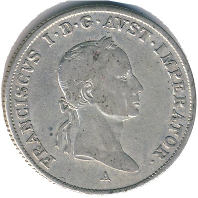 Austria, 20 kreuzer, 1831–1835