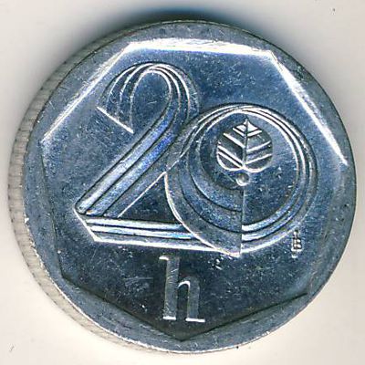 Czech, 20 haleru, 1998–2004