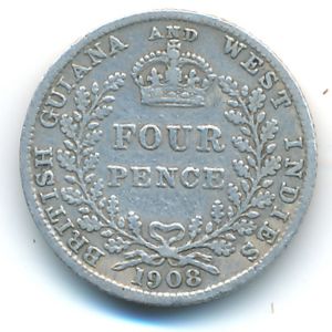 Guyana, 4 пенса, 