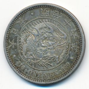 Япония, 1 иена (1883 г.)