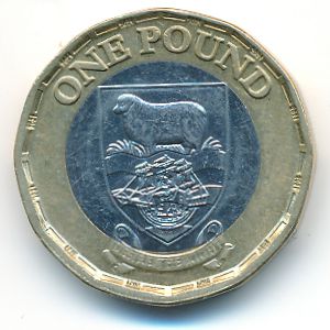 Фолклендские острова, 1 фунт (2020–2021 г.) Фолклендские острова, 1 фунт (2020–2021 г.)