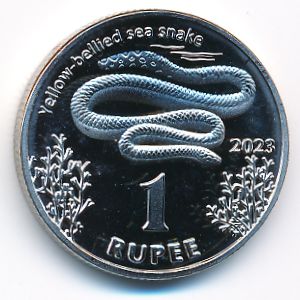 Cocos (Keeling) Islands., 1 рупия, 