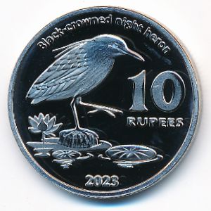 Кокосовые острова., 10 рупий (2023 г.)