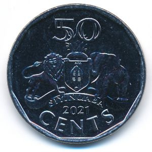 Эсватини, 50 центов (2021 г.)