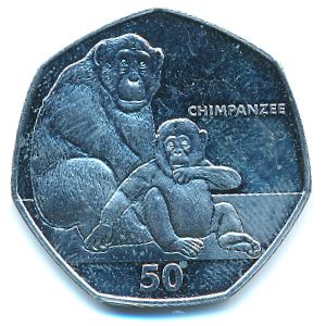 Gibraltar, 50 пенсов, 