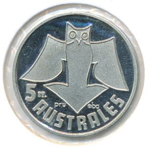 Islas Malvinas., 5 аустралей, 