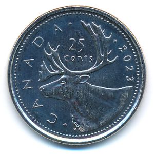 Канада, 25 центов (2023 г.)