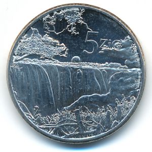 Zimbabwe, 5 зигов, 