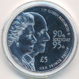 Тристан-да-Кунья, 5 фунтов (2016 г.)