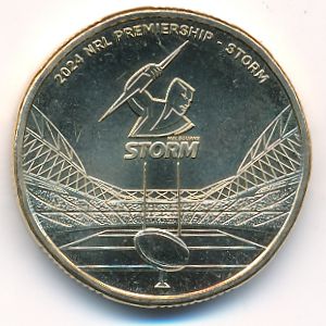 Австралия, 1 доллар (2024 г.)