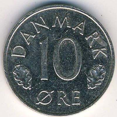 Denmark, 10 ore, 1982–1988