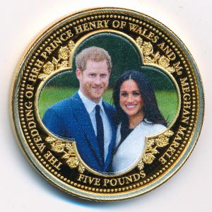 Тристан-да-Кунья, 5 фунтов (2018 г.)