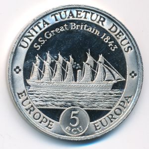 Great Britain, 5 экю, 