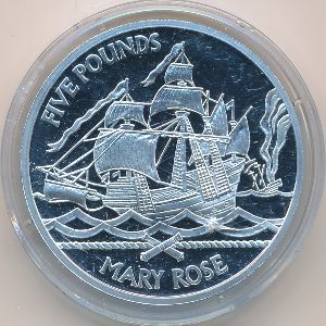 Guernsey, 5 фунтов, 