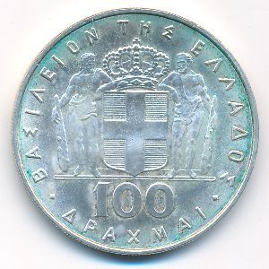 Greece, 100 драхм, 