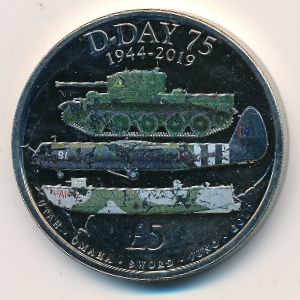 Гернси, 5 фунтов (2019 г.)