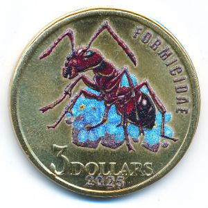 Malaita Island., 3 доллара, 