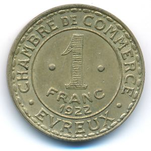 Evreux, 1 франк, 