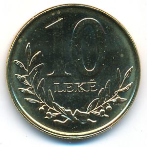 Албания, 10 лек (2018 г.)