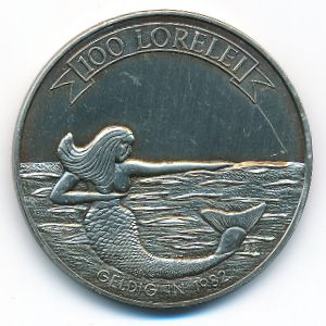 Бельгия., 100 лорелей (1982 г.)