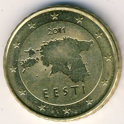 Estonia, 10 euro cent, 2011