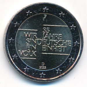 Германия, 2 евро (2025 г.)