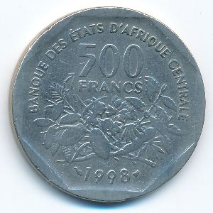 Central African Republic, 500 франков, 