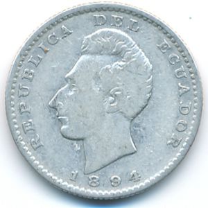 Эквадор, 2 десимо (1894 г.)