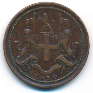 British West Indies, 1/2 пайса, 