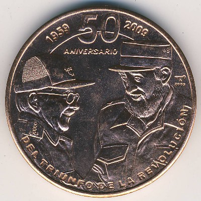 Cuba, 1 peso, 2009