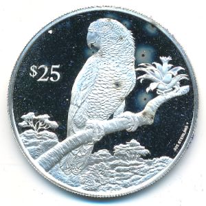 Виргинские острова, 25 долларов (1993 г.)