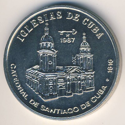 Cuba, 1 peso, 1987