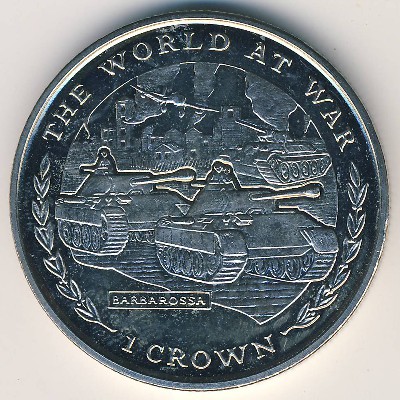 Gibraltar, 1 crown, 1999