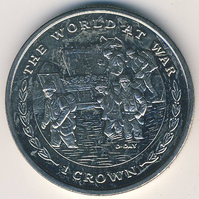 Gibraltar, 1 crown, 1999