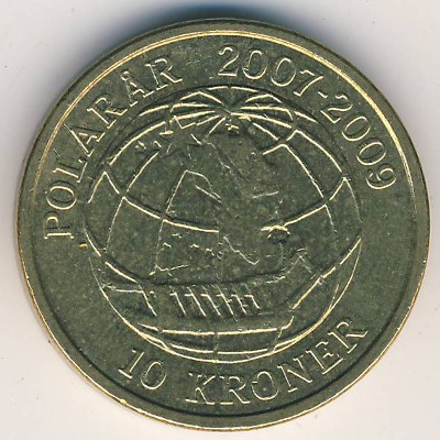 Denmark, 10 kroner, 2008