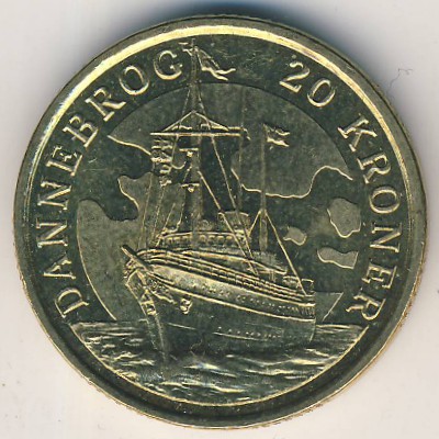 Дания, 20 крон (2008 г.)
