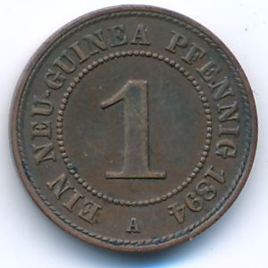 Новая Гвинея, 1 новый пфенниг (1894 г.)