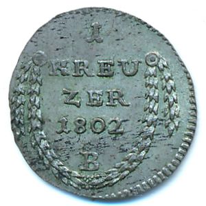 Prussia, 1 крейцер, 