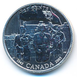 Канада, 25 центов (2005 г.)