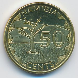 Намибия, 50 центов (2025 г.)