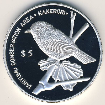 Cook Islands, 5 dollars, 1999