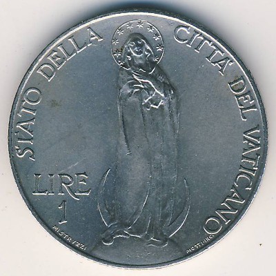 Vatican City, 1 lira, 1929–1937