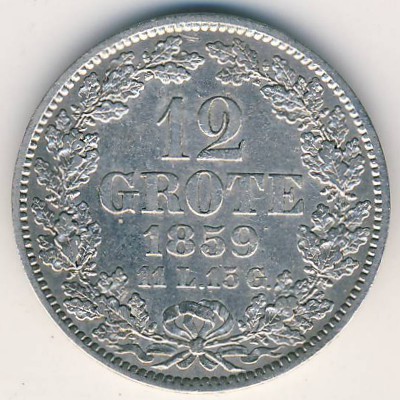 Бремен, 12 грот (1859–1860 г.)
