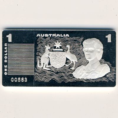 Australia, 1 dollar, 1990