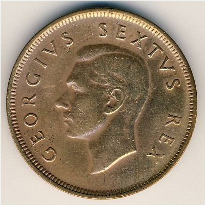 South Africa, 1 penny, 1948–1950