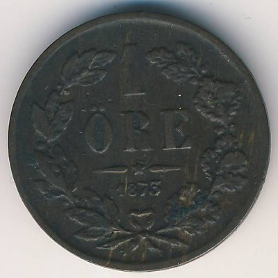 Sweden, 1 ore, 1873