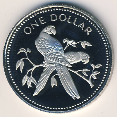 Белиз, 1 доллар (1974–1981 г.)
