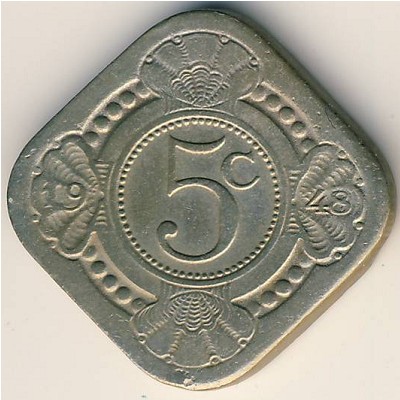 Кюрасао, 5 центов (1948 г.)