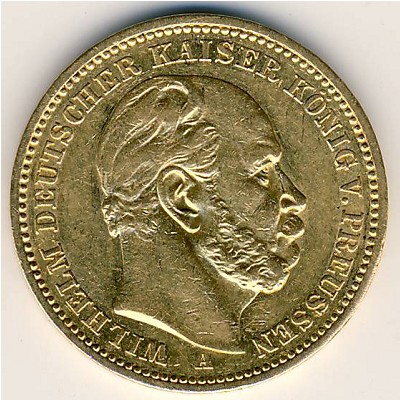 Пруссия, 20 марок (1874–1888 г.)