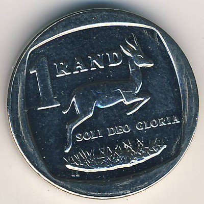 ЮАР, 1 рэнд (2008–2020 г.)